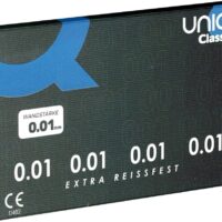 Uniq Classic 0.01mm thin condoms 3pc Latex-free